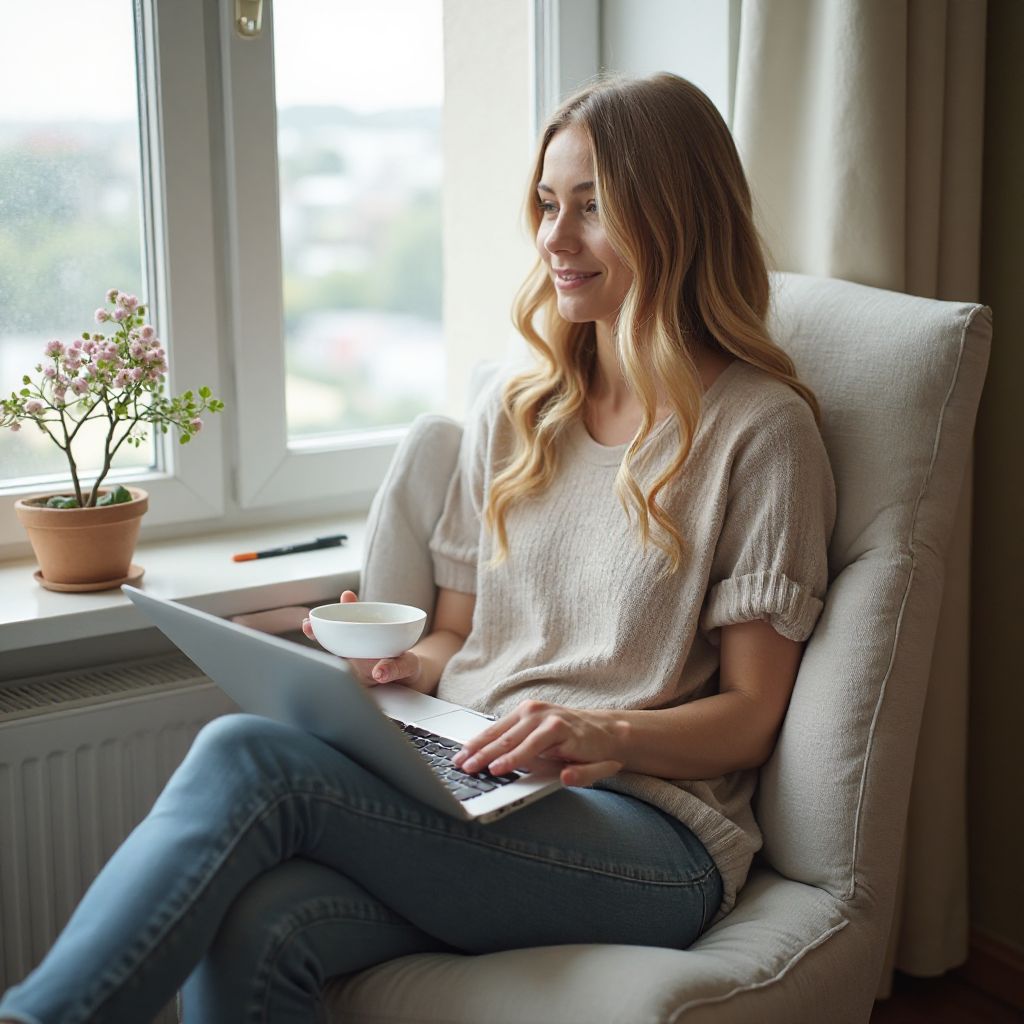 Person balancing work and leisure