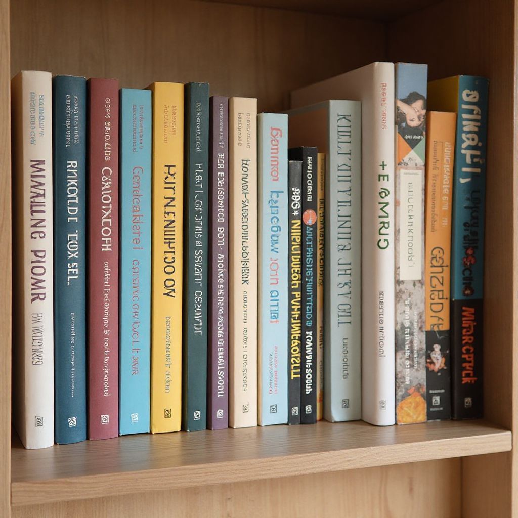 Book collection on self-improvement
